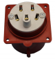 Preview: CEE Anbaustecker 32A 400V 5p. 6h