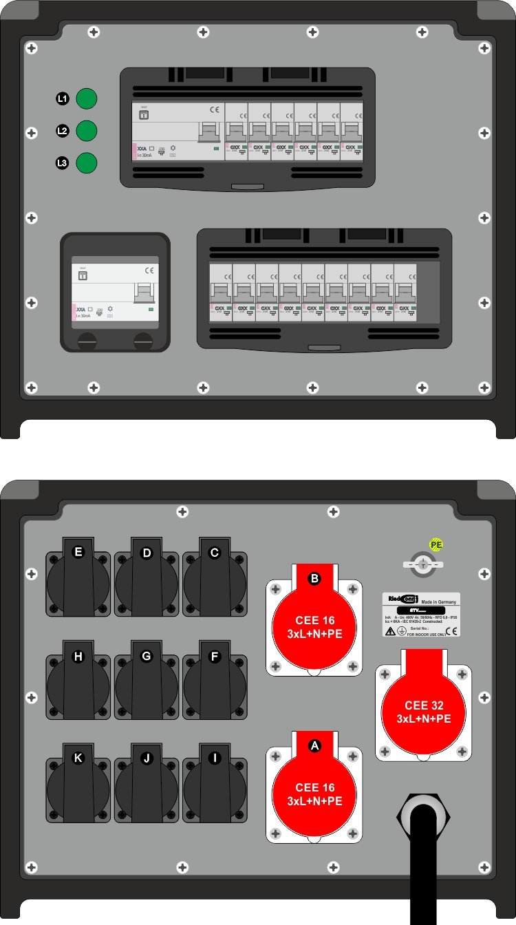 Elektrisches Schutzgerät, Strombegrenzer 0-63A AC230/400V 35  DIN-Schienenmontage Akustischer Optischer Alarm für Einkaufszentrum :  : Baumarkt