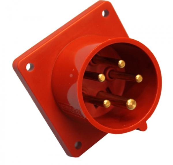 CEE Anbaustecker 16A 400V 5p. 6h